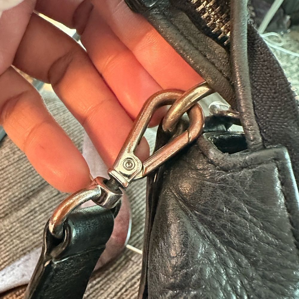 Michael Kors Black Ruched Top and Chain Strap Bag - Picture 9 of 11